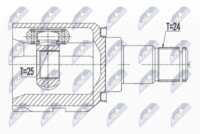 GSP 659227 - Juego de articulación, árbol de transmisión