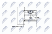 NTY NPW-VW-018 - Lado de montaje: Eje delantero, izquierda<br>Lado de montaje: Eje delantero, derecha<br>Lado de montaje: lado de engranaje<br>Clase de caja de cambios: Caja de doble embrague 7 vel.<br>Clase de caja de cambios: Caja de cambios manual, 6 marchas<br>Clase de caja de cambios: Caja de cambios manual<br>Clase de caja de cambios: Transmisión de embrague doble<br>Clase de caja de cambios: Transmisión automática<br>Lado de montaje: Eje trasero izquierda<br>Lado de montaje: Eje trasero, derecha<br>Clase de caja de cambios: Caja de cambios manual, 5 marchas<br>Clase de caja de cambios: Caja de doble embrague 6 vel.<br>Número de fabricación: NPW-VW-013<br>