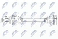 NTY NPW-VW-097 - Lado de montaje: Eje delantero, derecha<br>Longitud [mm]: 823<br>Dentado exterior, lado de rueda: 36<br>