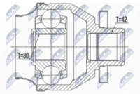 FEBEST 2311T6MTLH - Juego de articulación, árbol de transmisión