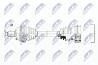 GSP 261261 - Lado de montaje: Eje delantero, izquierda<br>Clase de caja de cambios: Caja de doble embrague 7 vel.<br>Longitud [mm]: 499<br>Dentado exterior, lado de rueda: 36<br>