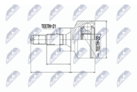 NTY NPZ-CT-011 - Juego de articulación, árbol de transmisión