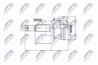 NTY NPZ-DW-001 - Juego de articulación, árbol de transmisión