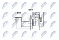 MDR MCV8141 - Juego de articulación, árbol de transmisión