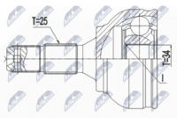 GSP 802355 - Juego de articulación, árbol de transmisión