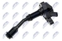 NTY ECZ-FR-024 - Código de motor: M9MA<br>Código de motor: M9MB<br>Código de motor: M9MC<br>Código de motor: M9MD<br>Número de piezas necesarias: 4<br>Cant. entradas/salidas: 1<br>Número de enchufes de contacto: 3<br>Bobina de encendido: Versión de conexión SAE<br>Tensión [V]: 14<br>Color de carcasa: negro<br>