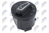 NTY EWS-VW-100 - para OE N°: 5G0 941 431 BD WZU<br>Color: cromo/negro<br>Función de interruptor combinado: con función luz diurna<br>Función de interruptor combinado: con función de conmutación de luces<br>Función de interruptor combinado: con función de luz antiniebla<br>Función de interruptor combinado: con función de luz antiniebla trasera<br>Equipamiento de vehículo: para veh. con conexión autom. luz de marcha<br>