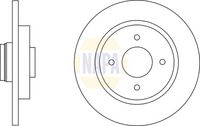 NAPA NBD5374 - Lado de montaje: Eje delantero<br>Altura [mm]: 34<br>Tipo de disco de frenos: ventilado<br>Espesor de disco de frenos [mm]: 26<br>Diámetro exterior [mm]: 283<br>Número de orificios: 4<br>Diámetro de centrado [mm]: 66<br>corona de agujeros - Ø [mm]: 108<br>