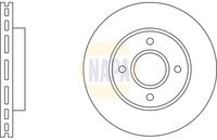 NAPA NBD5383 - Lado de montaje: Eje delantero<br>Diámetro exterior [mm]: 260<br>Altura [mm]: 47<br>Espesor de disco de frenos [mm]: 24<br>Espesor mínimo [mm]: 22,2<br>Diámetro de centrado [mm]: 63,5<br>corona de agujeros - Ø [mm]: 108<br>Diámetro de orificio para perno de rueda [mm]: 13,6<br>Número de orificios: 4<br>Tipo de disco de frenos: ventilado<br>Superficie: revestido láminas de zinc<br>Número de piezas necesarias: 2<br>