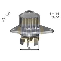 FEBI BILSTEIN 22490 - Bomba de agua, refrigeración del motor