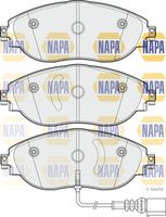 NAPA NBP1345 - Lado de montaje: Eje trasero<br>Espesor [mm]: 17<br>Ancho [mm]: 105<br>Altura 1 [mm]: 56<br>Contacto avisador de desgaste: no preparado para indicador de desgaste<br>Sistema de frenos: TRW<br>Artículo complementario / información complementaria 2: con pernos<br>