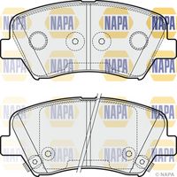 NAPA NBP1235 - Lado de montaje: Eje trasero<br>Equipamiento de vehículo: para vehículos con freno de estacionamiento electrónico<br>Espesor [mm]: 15<br>Ancho [mm]: 100<br>Altura 1 [mm]: 41<br>Sistema de frenos: Akebono<br>