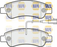 NAPA NBP1415 - Lado de montaje: Eje delantero<br>Tipo de vehículo: 335<br>Tipo de vehículo: 435<br>Tipo de vehículo: 440<br>Código de carga útil: Carga útil pesada<br>Espesor [mm]: 19<br>Ancho [mm]: 169<br>Altura 1 [mm]: 69<br>Sistema de frenos: Brembo<br>