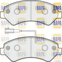 NAPA NBP1687 - Lado de montaje: Eje delantero<br>Tipo de vehículo: 330<br>Tipo de vehículo: 333<br>Tipo de vehículo: 335<br>Código de carga útil: Carga útil ligera<br>Espesor [mm]: 19<br>Ancho [mm]: 169<br>Número de indicadores de desgaste [por eje]: 2<br>Altura 1 [mm]: 61<br>Contacto avisador de desgaste: con contacto de aviso de desgaste incorporado<br>Sistema de frenos: Brembo<br>Longitud contacto de aviso [mm]: 160<br>