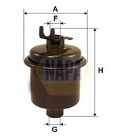 NAPA NFF2208 - Filtro combustible - NAPA