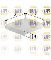 NAPA NFC4308 - Ancho [mm]: 205<br>Tipo de filtro: Cartucho filtrante<br>Tipo de filtro: para trabajo pesado<br>Tipo de filtro: Filtro de carbón activado<br>Tipo de filtro: con efecto absorbedor de olores<br>Tipo de filtro: con efecto antialérgico<br>Tipo de filtro: Filtro partículas finas (PM 2.5)<br>Tipo de filtro: para aire acondicionado delante<br>Tipo de filtro: Filtro NOx<br>Tipo de filtro: Efecto de absorción de NOx<br>Tipo de filtro: alta capacidad de separación de polvo fino<br>Altura [mm]: 35<br>Longitud [mm]: 300<br>