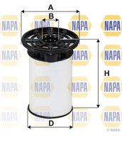 NAPA NFF2226 - Tipo de filtro: Cartucho filtrante<br>Artículo complementario/Información complementaria: con junta<br>Altura [mm]: 115<br>Diámetro interior [mm]: 12<br>Diámetro exterior [mm]: 66<br>Diámetro exterior 1 [mm]: 82<br>SVHC: No existen sustancias SVHC<br>