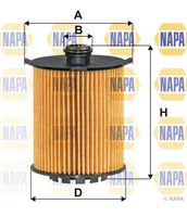 NAPA NFO3173 - Tipo de filtro: Cartucho filtrante<br>Diámetro exterior [mm]: 82<br>Diámetro exterior 1 [mm]: 22,2<br>Diámetro interior [mm]: 23,6<br>Altura [mm]: 105<br>