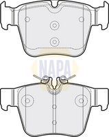 NAPA NBP1635 - para código de equipamiento especial: P31<br>Lado de montaje: Eje trasero<br>Ancho [mm]: 122,4<br>Altura 1 [mm]: 62<br>Altura 2 [mm]: 56,1<br>Espesor [mm]: 15,4<br>Contacto avisador de desgaste: preparado para indicador desgaste<br>Sistema de frenos: ATE<br>Artículo complementario / información complementaria 2: Chapa antichirridos<br>Calidad: PREMIUM<br>