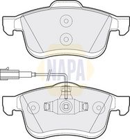 NAPA NBP1431 - Juego de pastillas de freno - NAPA