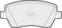 NAPA NBP1002 - Juego de pastillas de freno - NAPA