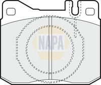 NAPA NBP1485 - Juego de pastillas de freno - NAPA