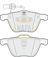 NAPA NBP1473 - Juego de pastillas de freno - NAPA