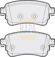 NAPA NBP1205 - Juego de pastillas de freno - NAPA