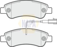 NAPA NBP1415 - Lado de montaje: Eje trasero<br>para artículo nr.: DSK2483<br>Nº art. de accesorio recomendado: KIT568<br>Espesor [mm]: 19<br>Ancho [mm]: 137<br>Altura 1 [mm]: 49<br>Contacto avisador de desgaste: no preparado para indicador de desgaste<br>Sistema de frenos: Bosch<br>