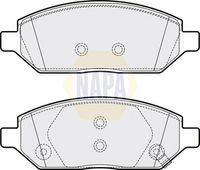 NAPA NBP1116 - Juego de pastillas de freno - NAPA