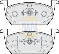 NAPA NBP1072 - Juego de pastillas de freno - NAPA