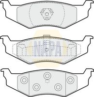 NAPA NBP1070 - Juego de pastillas de freno - NAPA