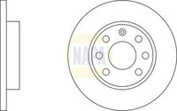 NAPA NBD5348 - Lado de montaje: Eje delantero<br>Diámetro exterior [mm]: 236<br>Altura [mm]: 41,0<br>Espesor de disco de frenos [mm]: 12,6<br>Espesor mínimo [mm]: 9,7<br>Diámetro de centrado [mm]: 60<br>corona de agujeros - Ø [mm]: 100<br>Diámetro de orificio para perno de rueda [mm]: 14,4<br>Número de orificios: 4<br>Tipo de disco de frenos: macizo<br>Número de piezas necesarias: 2<br>