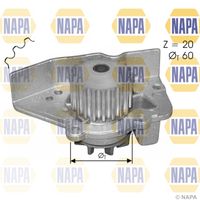 MDR AISWPPG002 - Bomba de agua, refrigeración del motor