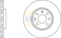 NAPA NBD5274 - Lado de montaje: Eje delantero<br>Diámetro exterior [mm]: 260<br>Altura [mm]: 41,1<br>Espesor de disco de frenos [mm]: 23,8<br>Espesor mínimo [mm]: 21<br>Diámetro de centrado [mm]: 60<br>corona de agujeros - Ø [mm]: 100<br>Diámetro de orificio para perno de rueda [mm]: 14,5<br>Número de orificios: 4<br>Tipo de disco de frenos: ventilado<br>Número de piezas necesarias: 2<br>