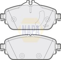 NAPA NBP1518 - Lado de montaje: Eje trasero<br>Nº art. de accesorio recomendado: KIT1428<br>Nº art. de accesorio recomendado: WIR5133<br>Espesor [mm]: 16<br>Ancho [mm]: 122<br>Altura 1 [mm]: 56<br>Sistema de frenos: ATE<br>