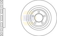 NAPA NBD5451 - Lado de montaje: Eje trasero<br>Diámetro exterior [mm]: 326<br>Altura [mm]: 38<br>Espesor de disco de frenos [mm]: 20<br>Espesor mínimo [mm]: 18<br>Diámetro de centrado [mm]: 64,5<br>corona de agujeros - Ø [mm]: 108<br>Diámetro de orificio para perno de rueda [mm]: 14<br>Número de orificios: 5<br>Tipo de disco de frenos: ventilado<br>Superficie: revestido láminas de zinc<br>Número de piezas necesarias: 2<br>