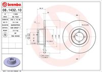 BREMBO 08143210 - Disco de freno - PRIME LINE