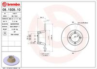 BREMBO 08.1509.10 - Disco de freno