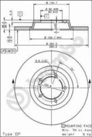 BREMBO 08.1580.10 - Disco de freno