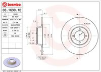 BREMBO 08163010 - Disco de freno - PRIME LINE