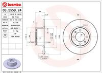 BREMBO 08255924 - Disco de freno - PRIME LINE