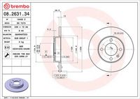 BREMBO 08263134 - Disco de freno - PRIME LINE