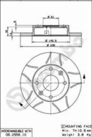 BREMBO 08295875 - Lado de montaje: Eje delantero<br>Dinámica de frenado / conducción: para vehículos sin ABS<br>Tipo de disco de frenos: macizo<br>Espesor de disco de frenos [mm]: 12<br>Número de orificios: 4<br>Artículo complementario / información complementaria 2: con tornillos<br>Altura [mm]: 41<br>Diámetro de centrado [mm]: 61<br>Diámetro exterior [mm]: 238<br>Espesor mínimo [mm]: 10,5<br>Par apriete [Nm]: 90<br>