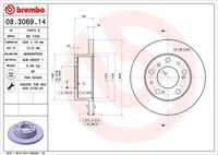 BREMBO 08306914 - año construcción hasta: 06/1990<br>Lado de montaje: Eje delantero<br>Diámetro exterior [mm]: 256<br>Espesor de disco de frenos [mm]: 16<br>Espesor mínimo [mm]: 13,5<br>Altura [mm]: 64<br>corona de agujeros - Ø [mm]: 118<br>Tipo de disco de frenos: macizo<br>Diámetro de centrado [mm]: 73<br>Número de orificios: 5<br>Superficie: aceitado<br>Artículo complementario / información complementaria 2: con tornillos<br>cumple norma ECE: ECE-R90<br>Diámetro de taladro hasta [mm]: 15,65<br>