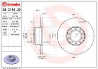 BREMBO 08318920 - Disco de freno - PRIME LINE