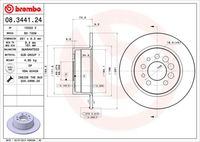 BREMBO 08344124 - Disco de freno - PRIME LINE