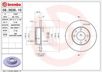 BREMBO 08363610 - Código de motor: FD<br>año construcción hasta: 12/1984<br>Lado de montaje: Eje delantero<br>Diámetro exterior [mm]: 227,5<br>Espesor de disco de frenos [mm]: 10,8<br>Espesor mínimo [mm]: 9<br>Altura [mm]: 45,7<br>corona de agujeros - Ø [mm]: 98<br>Tipo de disco de frenos: macizo<br>Diámetro de centrado [mm]: 62,05<br>Número de orificios: 4<br>Superficie: aceitado<br>cumple norma ECE: ECE-R90<br>Diámetro de taladro hasta [mm]: 13,2<br>