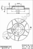 BREMBO 08417775 - Lado de montaje: Eje delantero<br>Tipo de disco de frenos: macizo<br>Espesor de disco de frenos [mm]: 12<br>Número de orificios: 4<br>Artículo complementario / información complementaria 2: con tornillos<br>Altura [mm]: 35<br>Diámetro de centrado [mm]: 65<br>Diámetro exterior [mm]: 239<br>Espesor mínimo [mm]: 10<br>Par apriete [Nm]: 120<br>