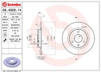 BREMBO 08.4929.14 - Disco de freno